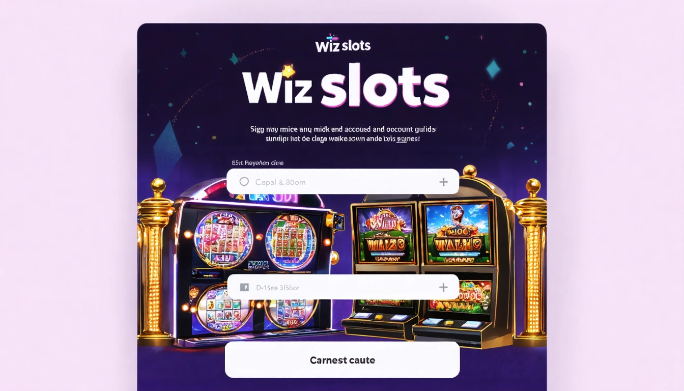 Wiz slots sign up guide and account setup walkthrough
